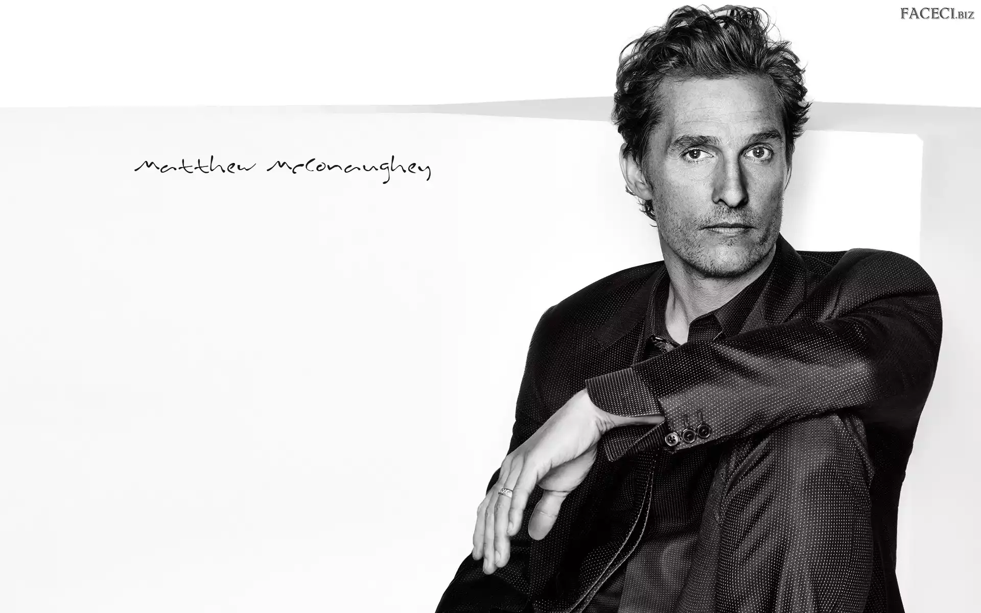 Matthew McConaughey, Autograf, Aktor, Czarno-białe