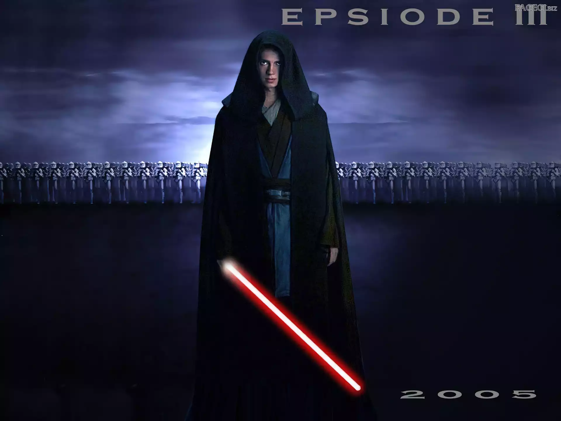 miecz, Hayden Christensen, czarny strój