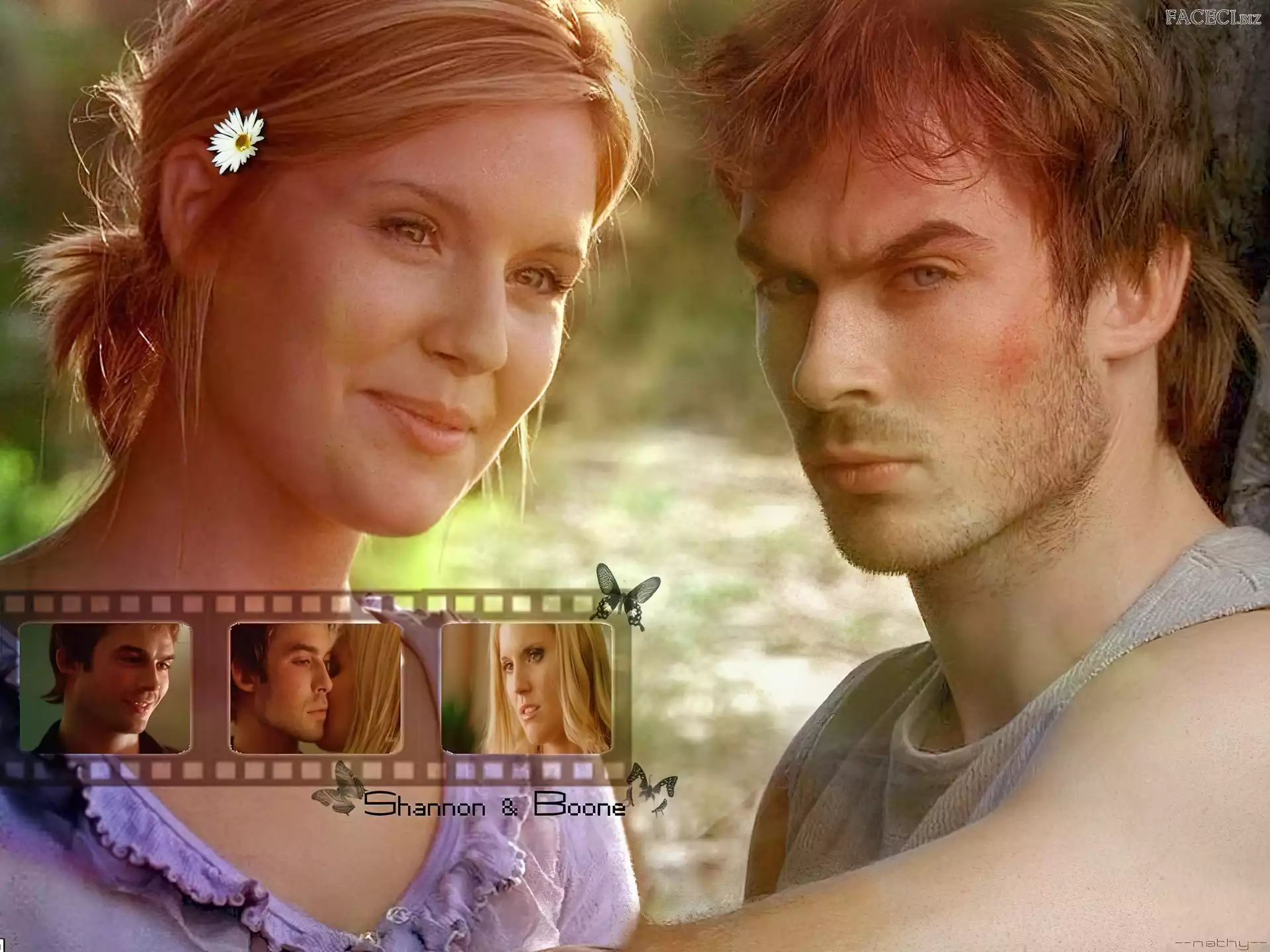 Filmy Lost, Ian Somerhalder, stokrotka, Maggie Grace